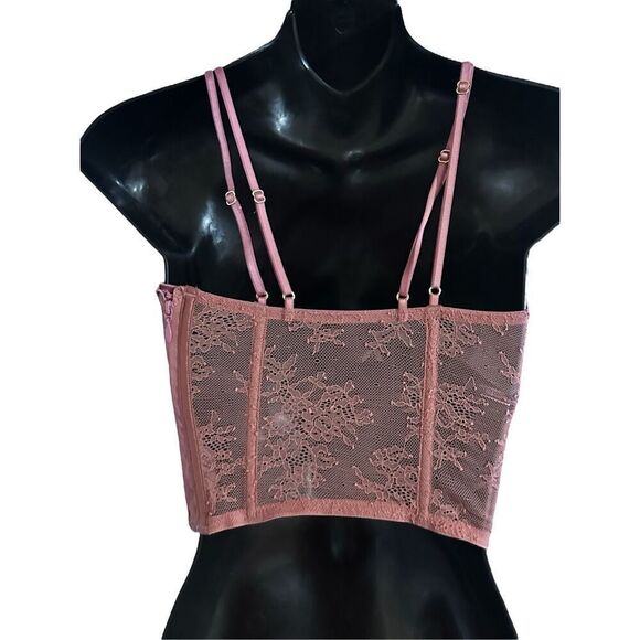 Beautiful EXCELLENT CONDITION Victoria’s Secret Very Sexy Floral Lace Corset Top - Picture 4 of 6
